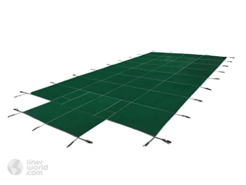 Quality Pool Products In-Ground Safety Cover 20'x40' Rectangle Hunter Green