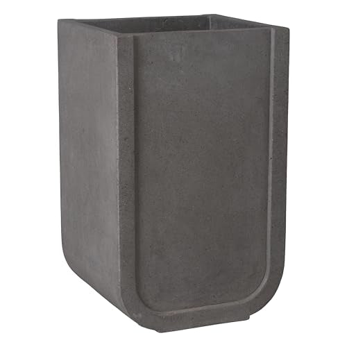 Emissary Terrazzo Square Planter 20in x 18in x 32in Terrazzo Gray