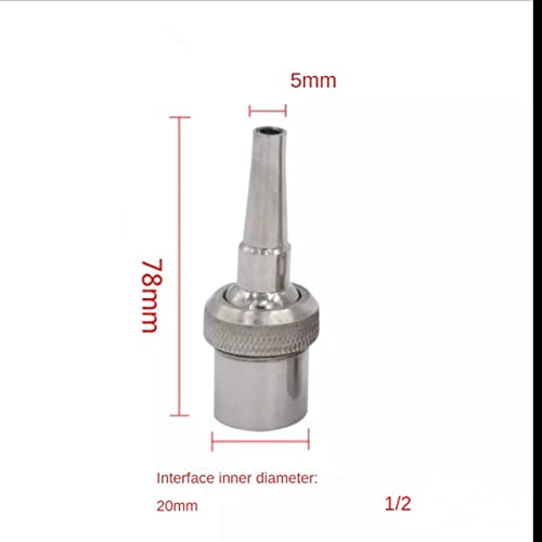 Drincoshow Stainless Steel Fountain Nozzle Set 1/2" to 4