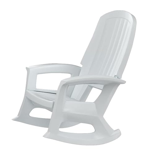 Semco Rockaway Heavy-Duty Outdoor Rocking Chair White (4 Pack)