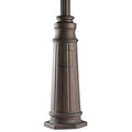 Bailey Street Home 96 Inch Outdoor Aluminum Post with Decorative Base Black