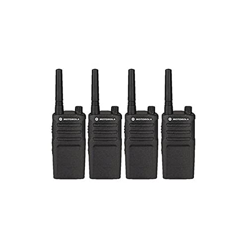 Motorola RMU2040 Two Way Radio Walkie Talkies 4 Pack Black (Renewed)