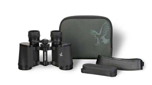 SWAROVSKI OPTIK 8x30mm Habicht W Waterproof Porro Prism Binoculars Black with Cleaning Kit, LED Flashlight, and Padded Backpack
