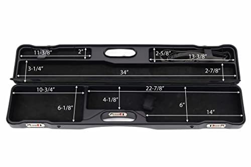 Negrini Deluxe OU Ultra-Compact Sporting Combo Shotgun Case Black