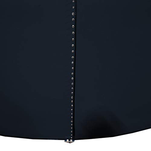 Lake Effect Pools Metropolitan 15' Round Above-Ground Pool Black with Blue Liner & Skimmer