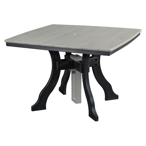 American Furniture Classics Square Dining Set Light Grey and Black