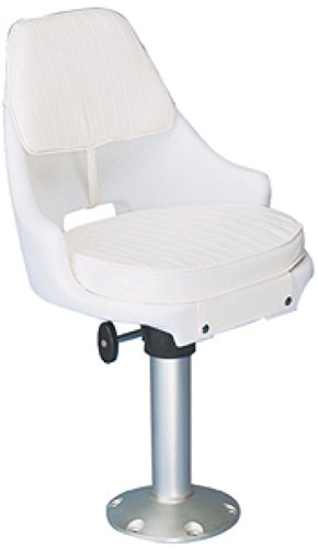 TODD MARINE Promo Chair Package with 15" Pedestal White