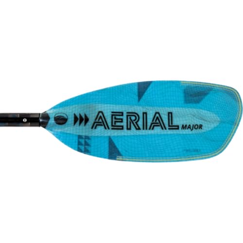 AQUA BOUND Aerial Major Fiberglass Versa-Lok Bent Shaft 4-Piece Kayak Paddle Blue 191-196 cm