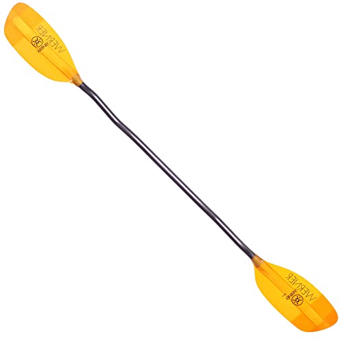 Werner Paddles Sherpa Fiberglass Bent Shaft Whitewater Kayak Paddle Amber