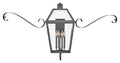 Hinkley Nouvelle Collection Four Light Outdoor Wall Lantern Blackened Brass/Black