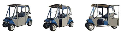 DOORWORKS GOLF CART ENCLOSURES Jet Black Golf Cart Cover - Sunbrella Canvas