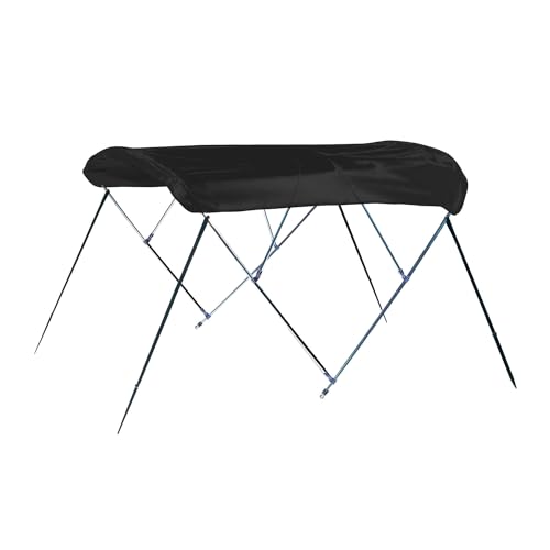 Carver by Covercraft 6' Bimini Top Kit 3-Bow Round Tube Jet Black