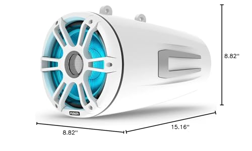 Garmin Fusion® Signature Series 3i Marine Wake Tower Speakers 8.8" 330 Watt White (Pair)