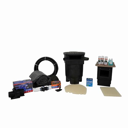 HALF OFF PONDS Complete PRO 5200 Water Garden and Pond Kit with EPDM Liner Black