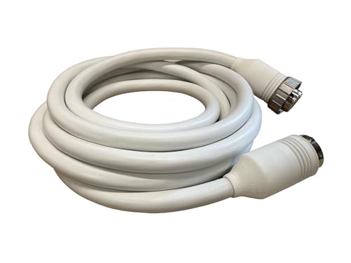 Amp Up 125/250 Volt 50 Amp Marine Shore Power Boat Cord 50' White