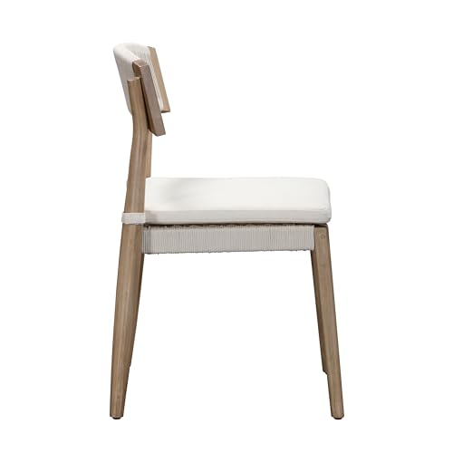 Tov Furniture Gata Cream Outdoor Dining Chair Set of 2 Cream