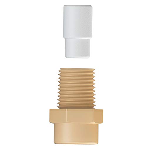 Tefen Plastic Fog Nozzle with Poly Filter Misting Poultry 1/8" NPT 2 GPH - 1000 Pack