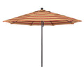 California Umbrella 11' Rd. Venture Series Contract Grade Patio Umbrella Pulley Open Astoria Sunset