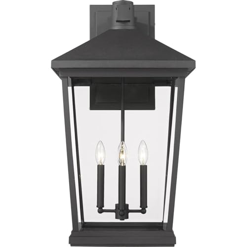 Z-Lite 4 Light Outdoor Wall Sconce Black