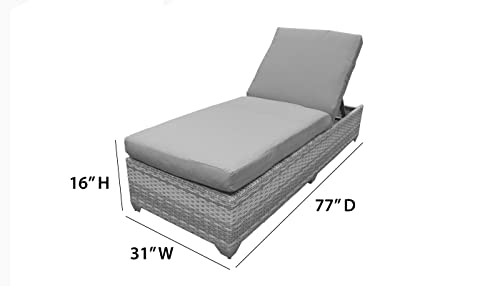 TK Classics Fairmont Chaise Lounge Navy