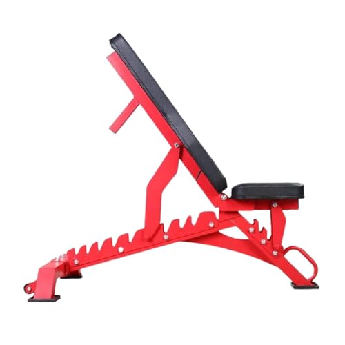 RitKeep Fitness PMAX-4550 Black Combo Smith Machine Training System Red Bench