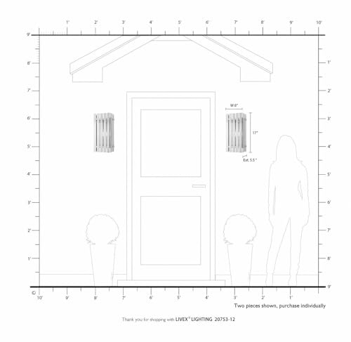 Livex 1 Light Satin Brass Outdoor Wall Lantern Brass