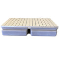 Patriot Docks 5.5'x8' Extra Wide Straight Floating Dock Gray Aluminum Decking