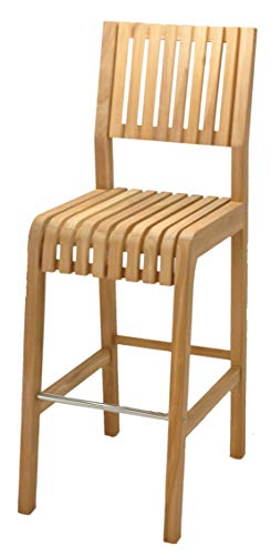 WholesaleTeakFurniture Grade-A Teak Wood Maldives 5 Pcs Bar Set with 36" Round Table & 4 Armless Chairs