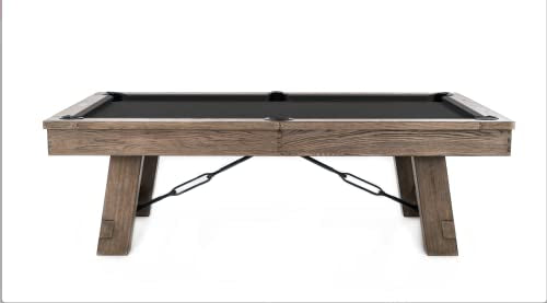 Empire USA Plank & Hide - Isaac Billiard Pool Table (8') Silvered Ash
