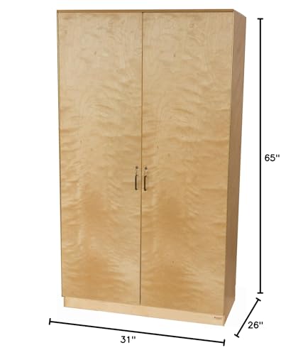 Wood Designs Teacher's Lock-It-Up Cabinet Natural Wood
