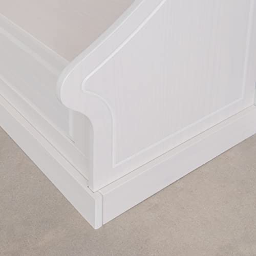 Linon Harris White Corner Breakfast Nook