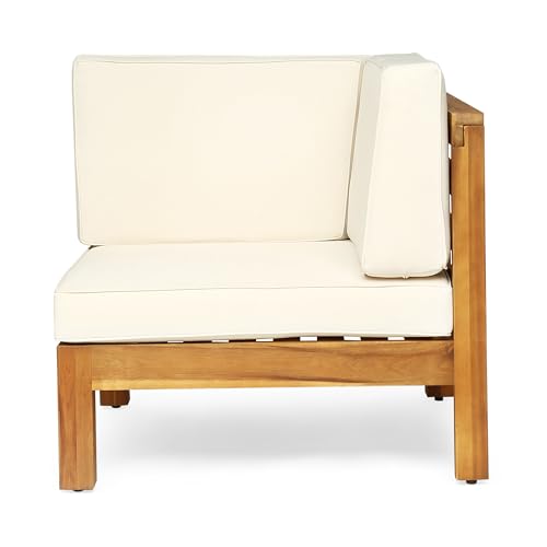 Kaimei OANA 3-Piece Acacia Wood Loveseat Set with Coffee Table Beige