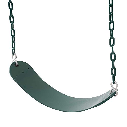 Lifetime Metal Swing Set for Kids Outdoor Heavy Duty Playset Green/Tan