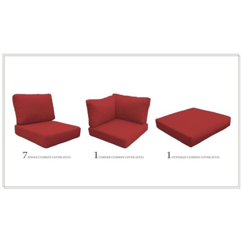 TK Classics High Back Cushion Set for FAIRMONT-12b Terracotta