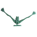 Design Toscano Legs Leap Frog Bronze Garden Statue, Giant Two Tone Bronze & Verdigris
