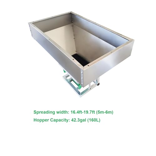 Banfluxion 12V 150W Electric Fertilizer Spreader Stainless Steel ATV Broadcast Spreader