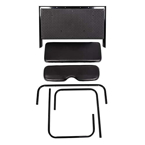 7BLACKSMITHS Rear Back Seat Kit for EZGO TXT Golf Cart Black