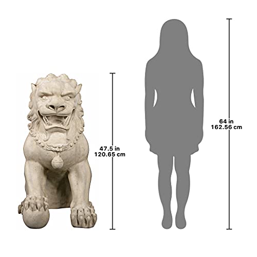 Design Toscano Male Foo Dog Antique Stone Finish