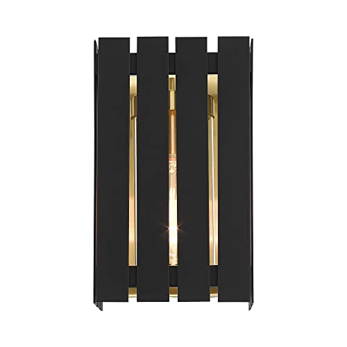 Livex 1 Light Brushed Nickel Outdoor Wall Lantern Nickel