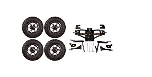 3G Lift Kit Combo with 12" Flash Wheels for Club Car DS Golf Carts 1984-2003