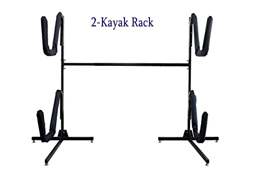 Insight Goods Kayak Rack - Free Standing Kayak Storage for Indoor/Outdoor (4 Kayaks)