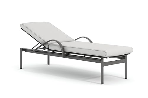 Winston Southern Cay Cushion Chaise Weathered Teak/Idol Cloud