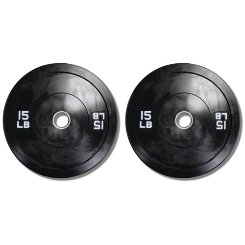 Ader Solid Black Rubber Bumper Olympic Plates Set 370LB Set