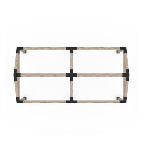 TOJAGRID Grid 30 Double Pergola Kit for 6x6 Wood Posts