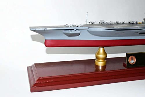 Squadron Nostalgia LLC USS Abraham Lincoln CVN-72 Nimitz Class Carrier Scale Model Mahogany 24 Inch Multicolor