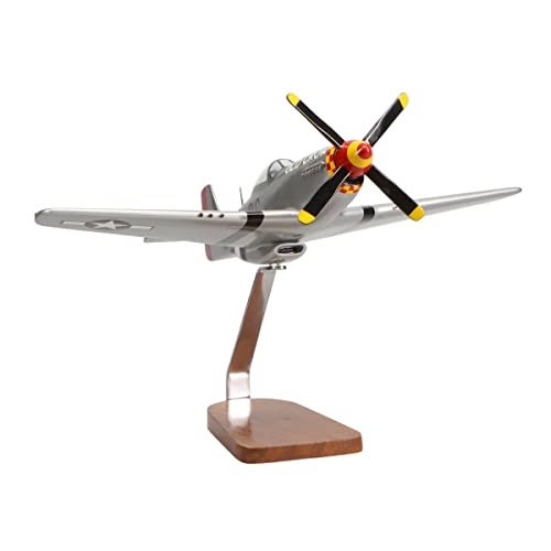 High Flying Models North American P-51 Mustang Mahogany Sculpture Multicolor