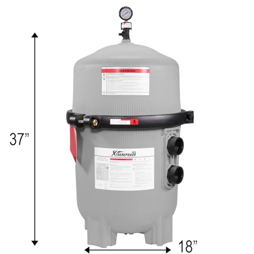 XtremepowerUS Pool Filter In-Ground Spa DE 48 Sq. Ft. 96 GPM