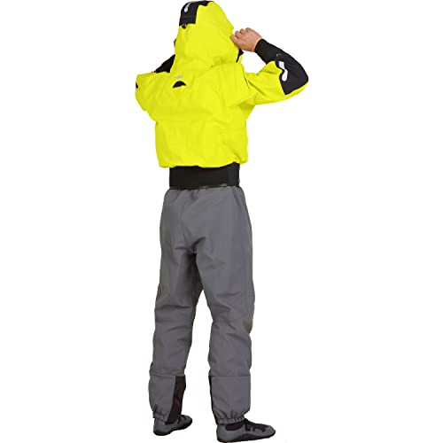NRS Men's Navigator Gore-TEX Pro Semi-Dry Suit Chartreuse-S