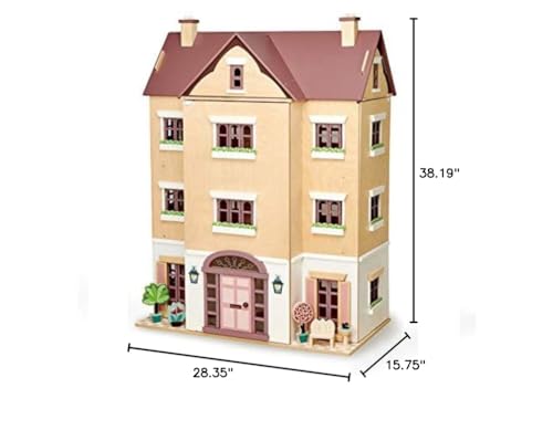 Tender Leaf Toys Fantail Hall Wooden Dollhouse Pink