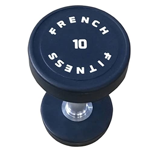 French Fitness Urethane Round Pro Style Dumbbell Set (5-60 lbs)
